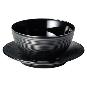 Donburi Bowl Porcelain black 10.5cm Made in Japan