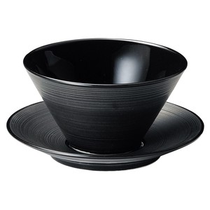 Donburi Bowl Porcelain black Made in Japan