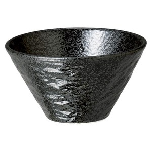 Rice Bowl Porcelain black NEW Made in Japan