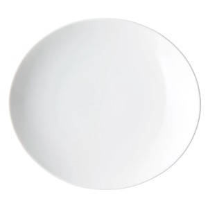Main Plate Porcelain White M Made in Japan