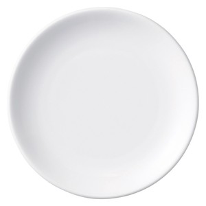 強化白中華14cmメタ丸皿　　【日本製　強化磁器】