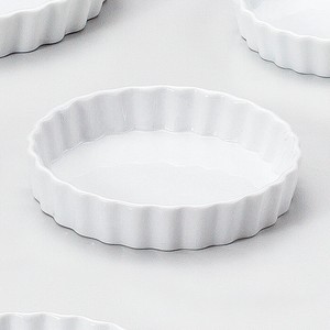 ルナホワイト 15.5cmパイ皿　　【中国製　磁器】