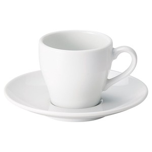 Cup & Saucer Set Porcelain White Made in Japan