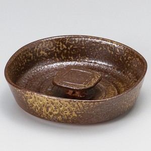 Ashtray Pottery 6-sun NEW Made in Japan
