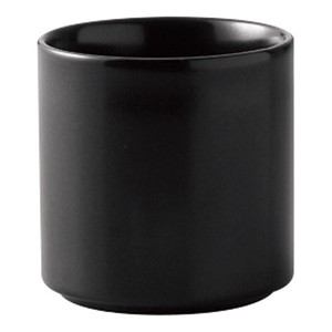 TUBE BLACKカップ　　【日本製　磁器】