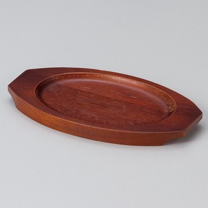 スリ塗舟型木台Y−2（145×95）　　【日本製　木製】
