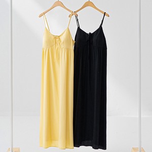 Loungewear Dress Plain Color One-piece Dress Ladies'