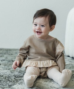 婴儿连身衣/连衣裙 荷叶边 不同材质