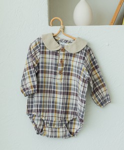 婴儿连身衣/连衣裙 格子图案