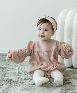 婴儿连身衣/连衣裙 宽袖 双层纱布