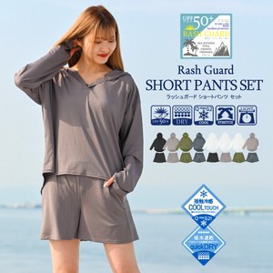 Short Pant Long Sleeves Rash guard Setup Ladies'
