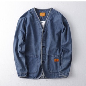 Jacket Coverall Denim Cotton Indigo Vintage