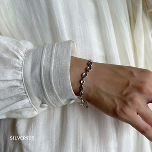 Silver Bracelet Plain Chain sliver Ladies'