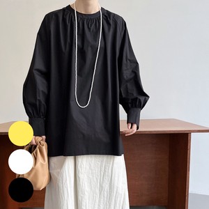 Button Shirt/Blouse Pullover Spring/Summer black
