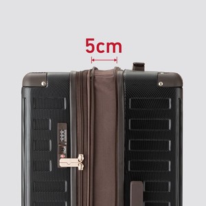 【トラベル】【旅行】【直送可】拡張機能付きファスナータイプスーツケース　DECK ZIPPER PLUS