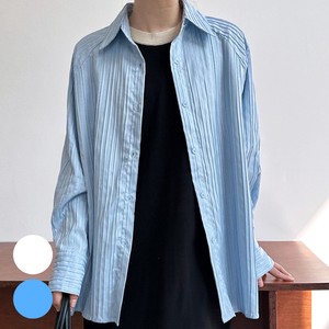 Button Shirt/Blouse Oversized Stripe Spring/Summer
