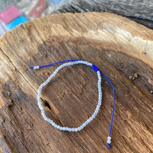 Gemstone Bracelet Aquamarine/Coral Mini