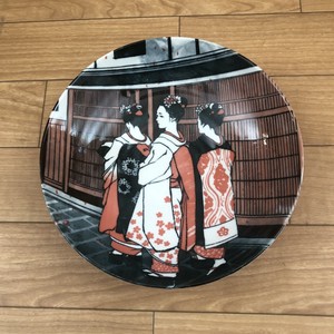 Mino ware Main Dish Bowl Pottery Apprentice Geisha Made in Japan