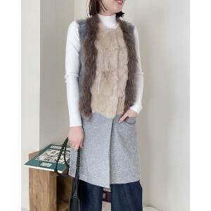 Vest/Gilet Rabbit Fur