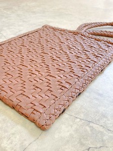 1)本革【Swaraj】手編みゴートレザーmini手提げ（山羊革）★SALE