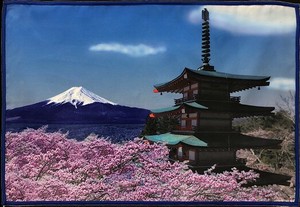 餐垫 富士山 2种方法