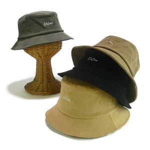 ★AW　SHF−distance刺繍コーデュロイバケットハット　ヤング帽子