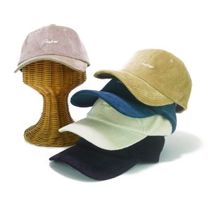 ★AW　SHF−Precious刺繍コーデュロイローキャップ　ヤング帽子