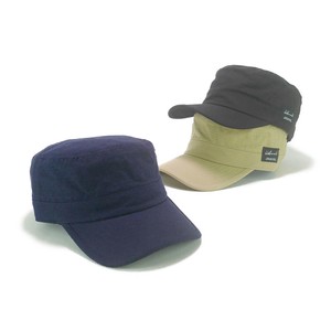 【年間品】SHF−ブラックワッペンステッチキャンバスワークキャップ　ヤング帽子