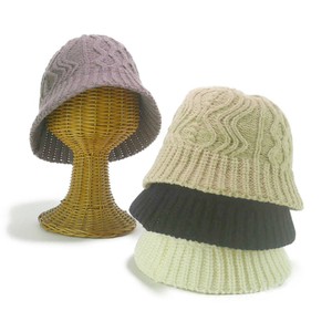 ★AW　ケーブル編みサーモクローシュハット（消臭）　ヤング帽子