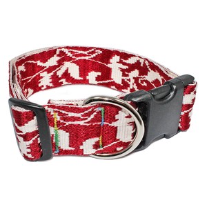 レマタンコカン　犬用首輪　レース（レッド）L / Dog Collar