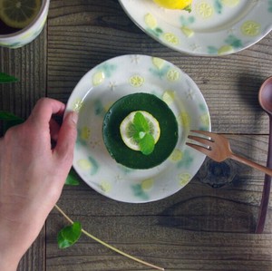益子烧 小餐盘 柠檬