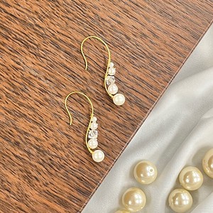 Pierced Earrings Gold Post Pearl 1 tablets