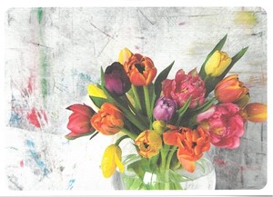 Postcard Flower Tulips