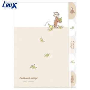 Office Item Curious George collection Folder Clear NEW