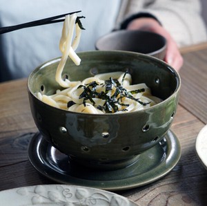 Mashiko ware Main Dish Bowl Gray