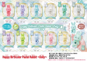 「ぬいぐるみ」Happy Birthcolor Pastel Rabbit 〜Dolly〜