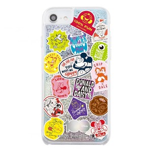 iPhone SE（第3・2世代）/ 8/7/6s/6/ディズニー 100周年限定デザイン/ラメ グリッターケース/ステッカー風