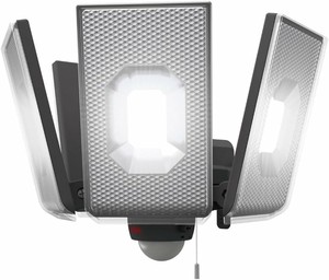 ムサシ12.5W×4灯スライド型LEDセンサーライトコンセント式 防水 人感センサー 調光・調色 LED-AC4000