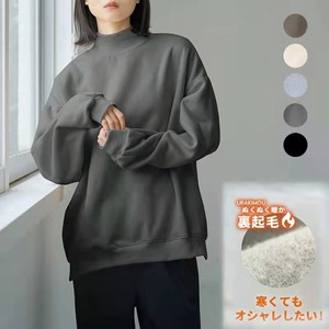 【2023新作】デザインスウェット フェイクツーピース ドットシャツ 春 秋