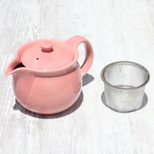 美浓烧 日式茶壶 粉色