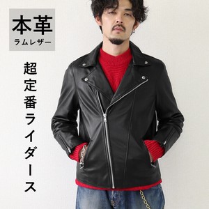 Jacket Genuine leather black Men's