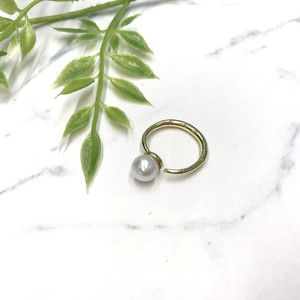Silver-Based Pearl/Moon Stone Ring Pearl Bijoux Rings