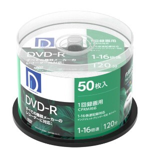 D’s QUALITY　録画用DVD-R [50枚 /4.7GB /インクジェットプリンター対応]DR120DP.50SP