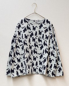 Button Shirt/Blouse Pullover Cat