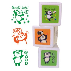 KODOMO NO KAO / Panda mini pre-inked stamp