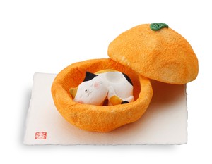 果物猫アロマ【陶器　日本製】