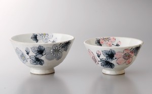 薄墨桜飯碗（ペア）【食器　茶碗　陶器　日本製】