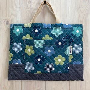 Tote Bag Quilted Floral Pattern