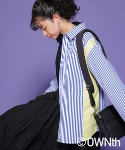 Button Shirt/Blouse Color Palette Stripe Docking Autumn/Winter