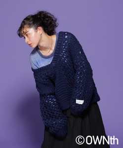 Sweater/Knitwear Mesh Knit V-Neck Autumn/Winter